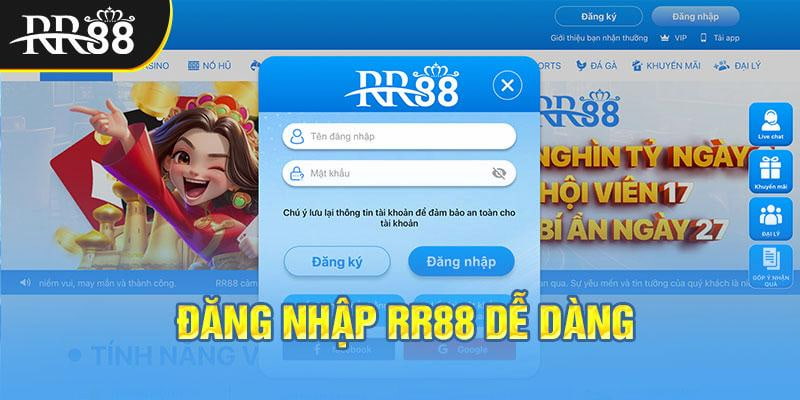 Đăng nhập RR88 để trải nghiệm cá cược đẳng cấp nhất 2024